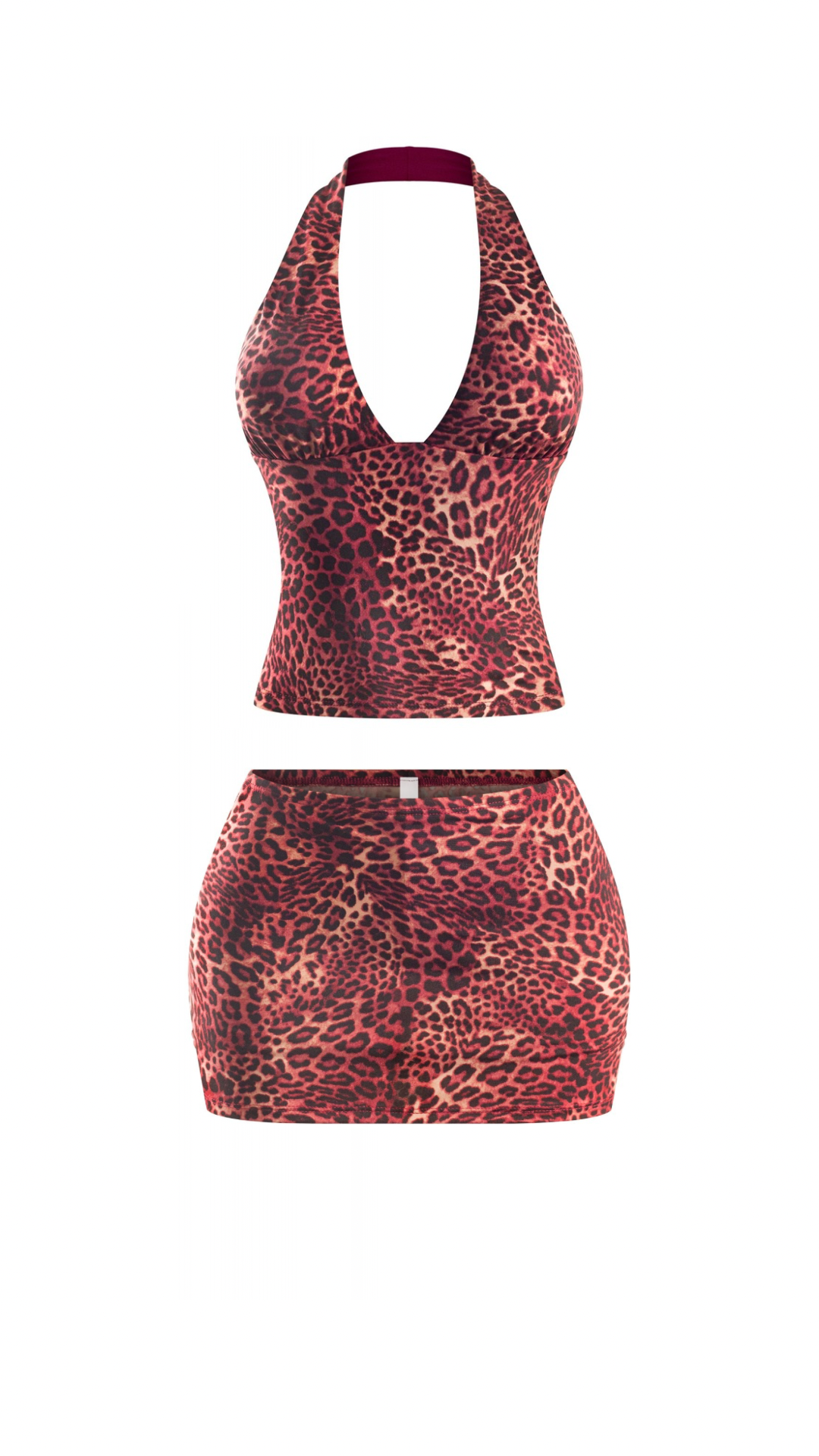 DGAF SET-BURGUNDY LEOPARD
