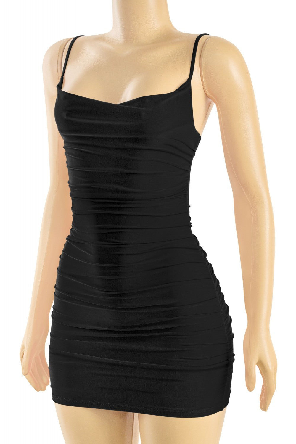 KIKI CAMI MINI DRESS-CLASSIC BLACK