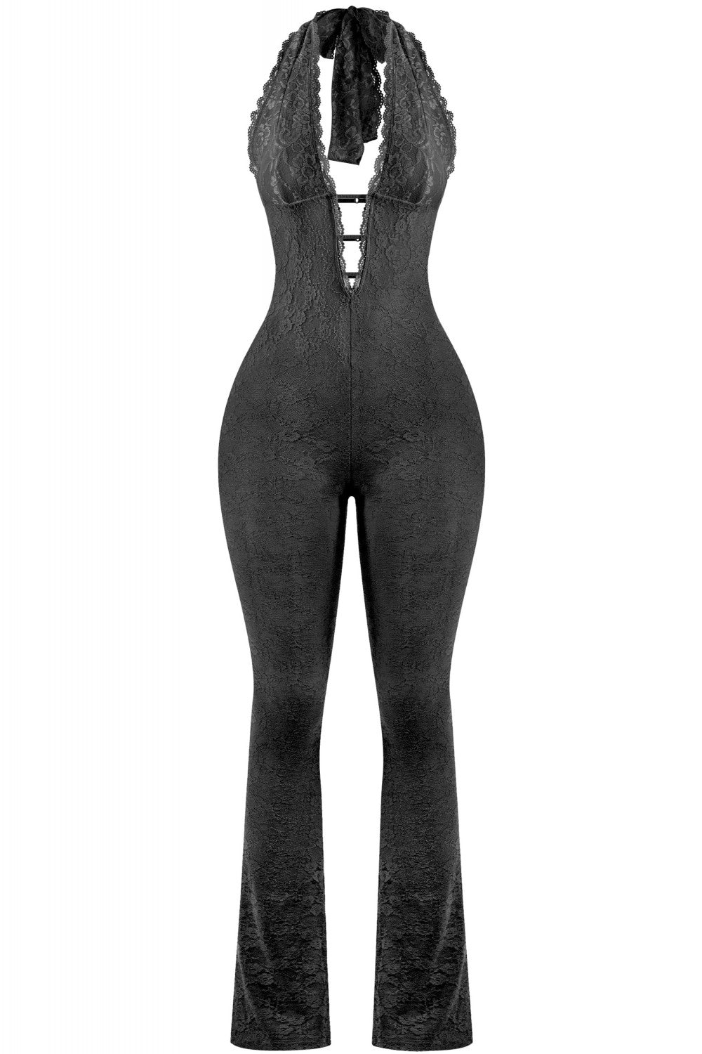 ANGEL LACE JUMPSUIT-CLASSIC BLACK
