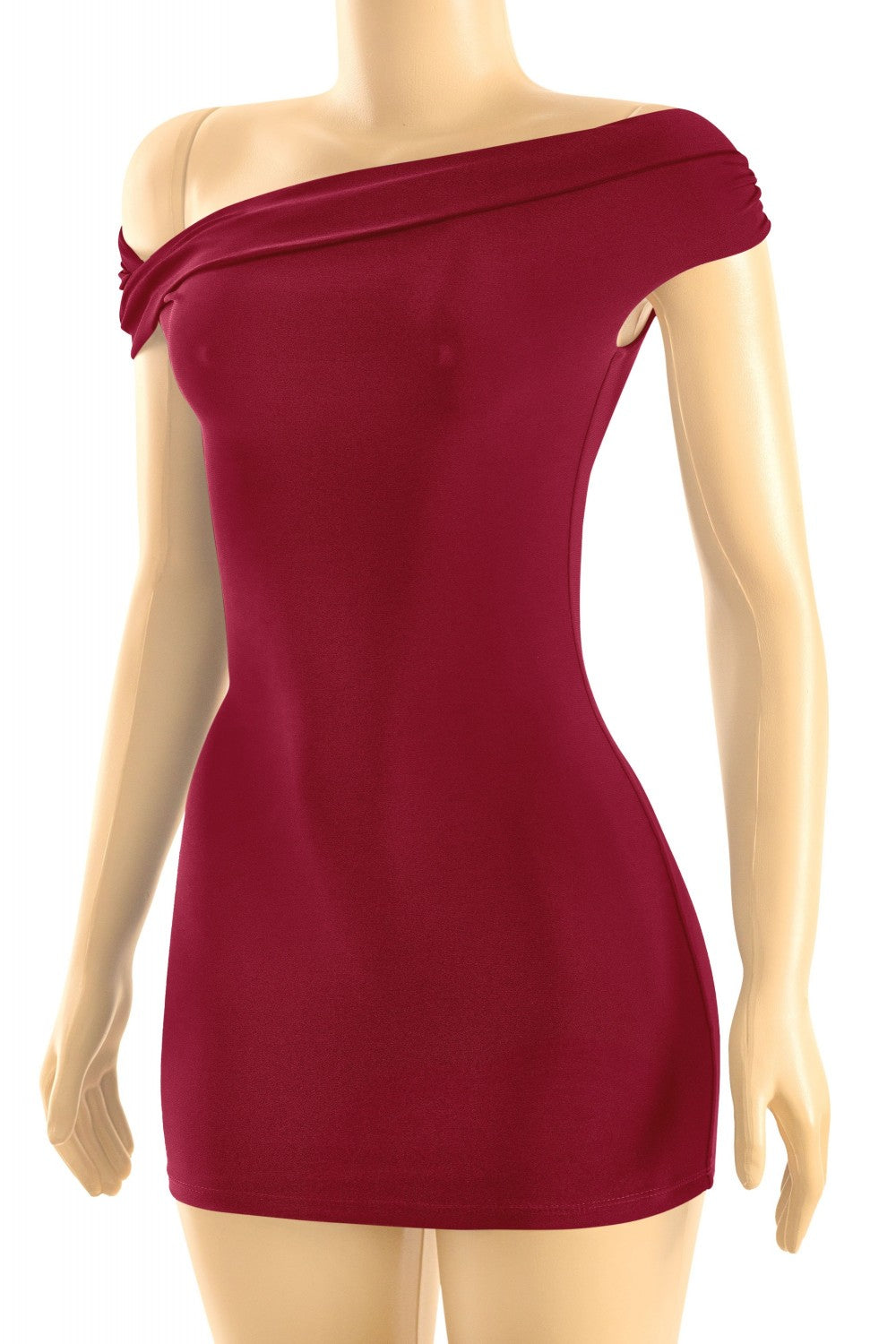KOKO MINI DRESS-BURGUNDY
