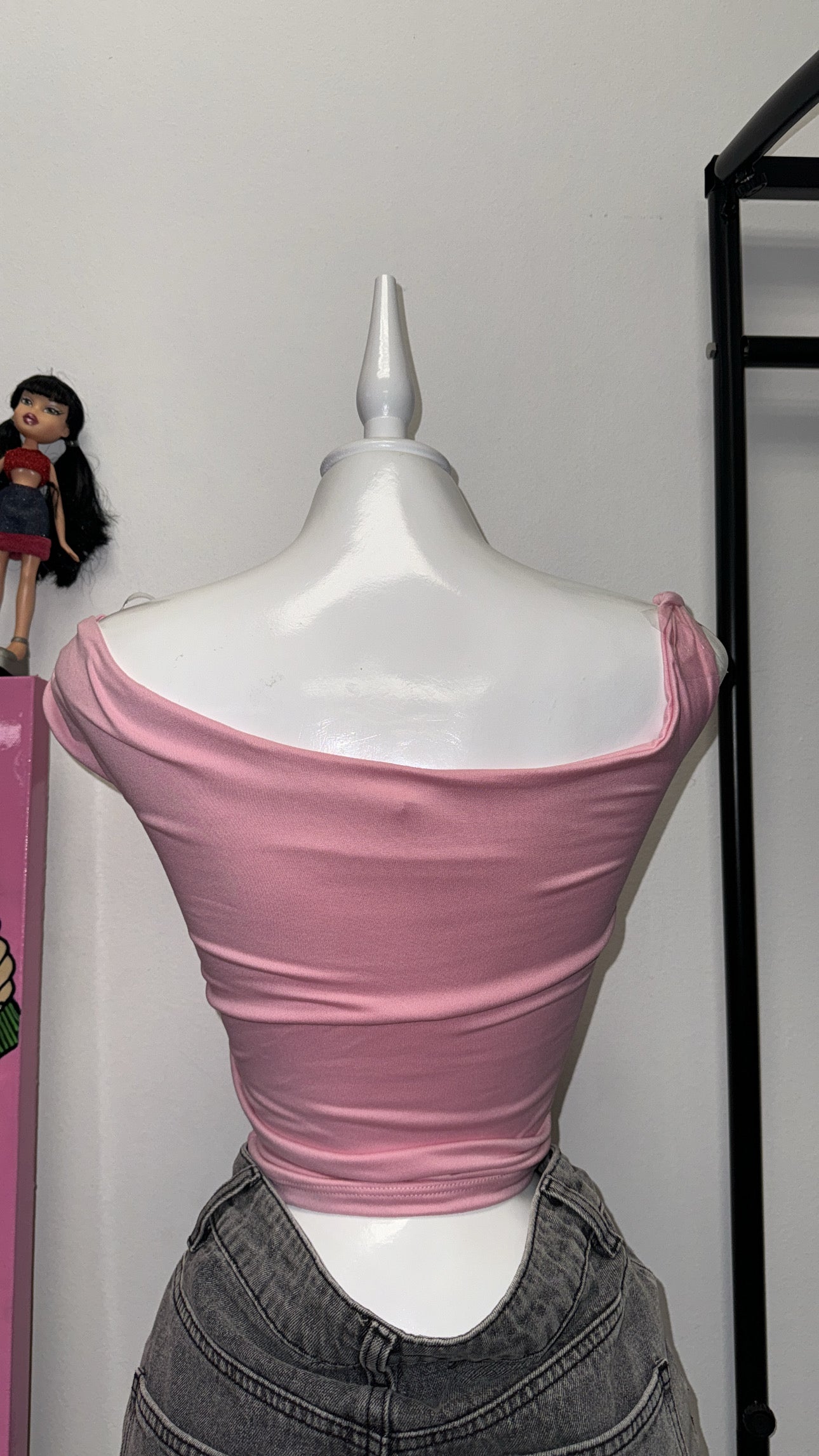 KYLIE TWIST TOP-BABY PINK