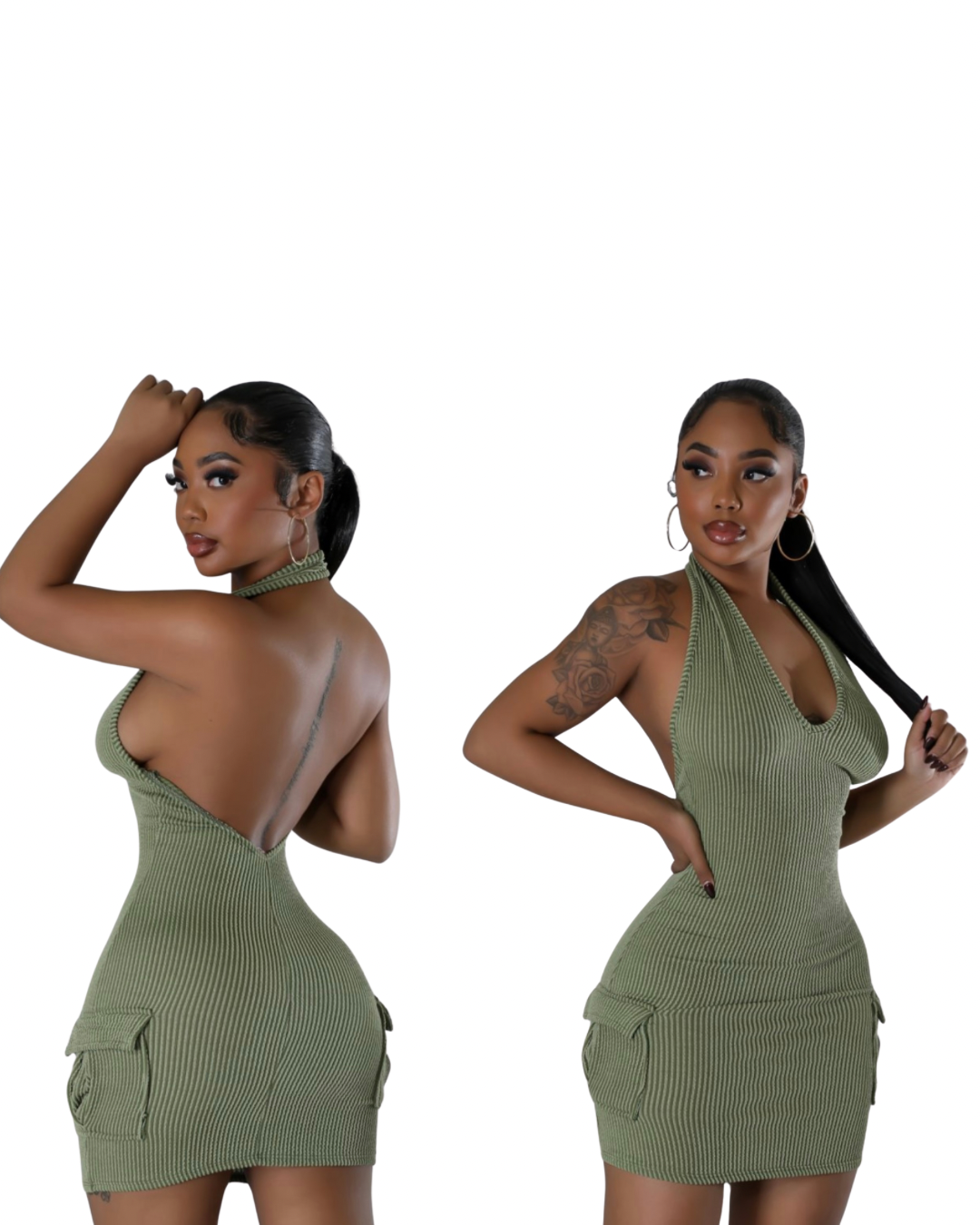 Bebe bodycon halter dress best sale