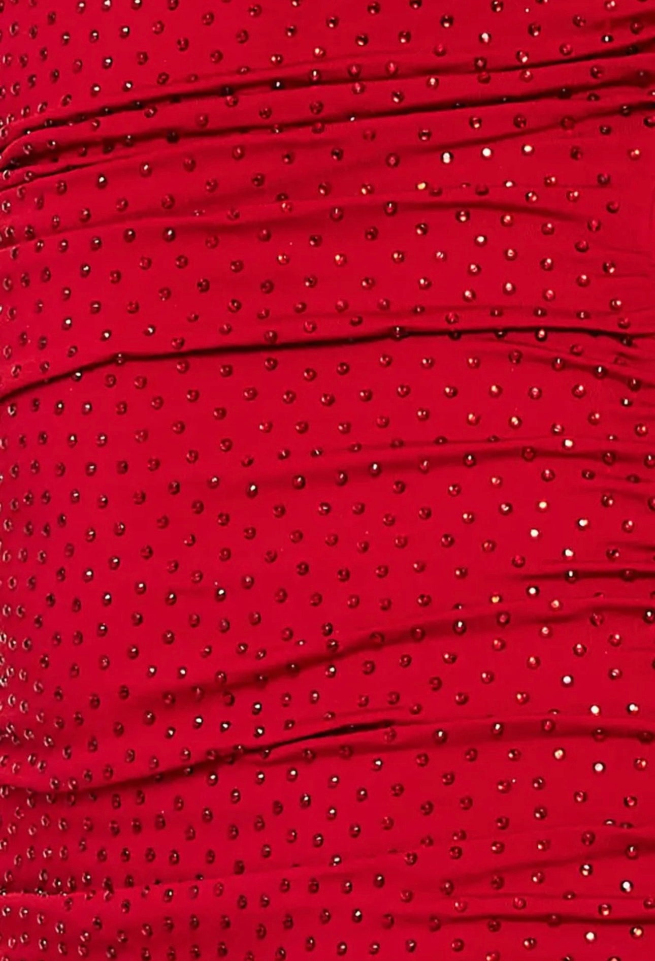 CRIMSON GLAM MINI DRESS