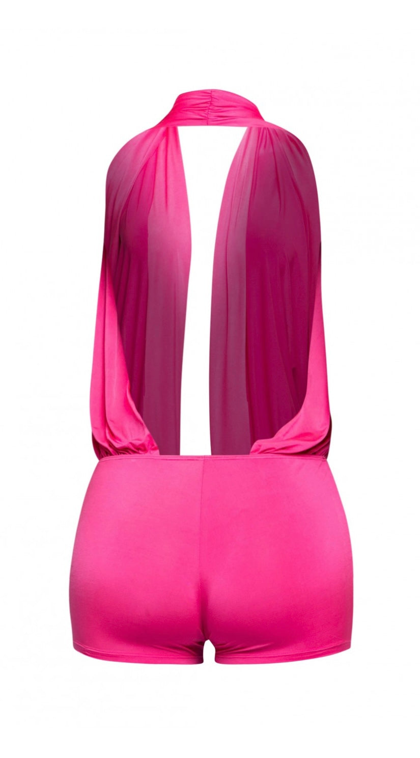 PAMMY ROMPER-HOT PINK
