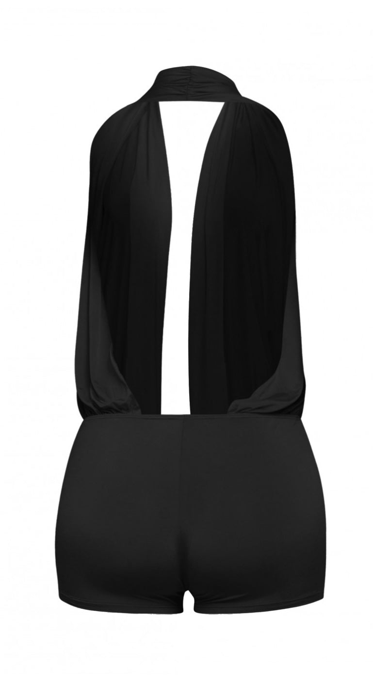 PAMMY ROMPER-CLASSIC BLACK