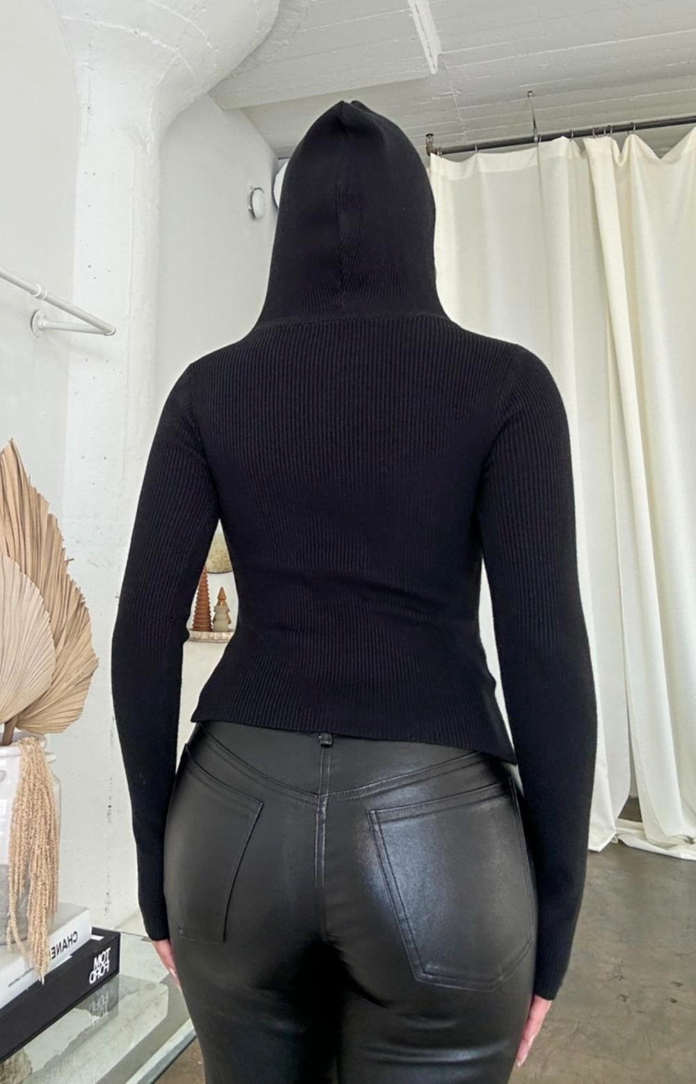 KAIA SWEATER LONG SLEEVE-BLACK