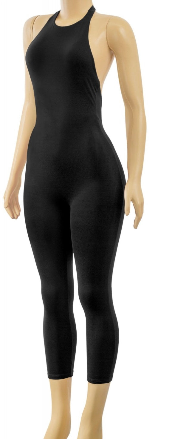 SOFIA HALTER JUMPSUIT-CLASSIC BLACK