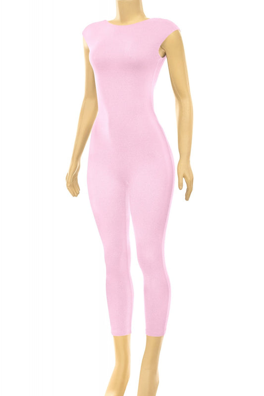 DTY CAPRI JUMPSUIT-BABY PINK