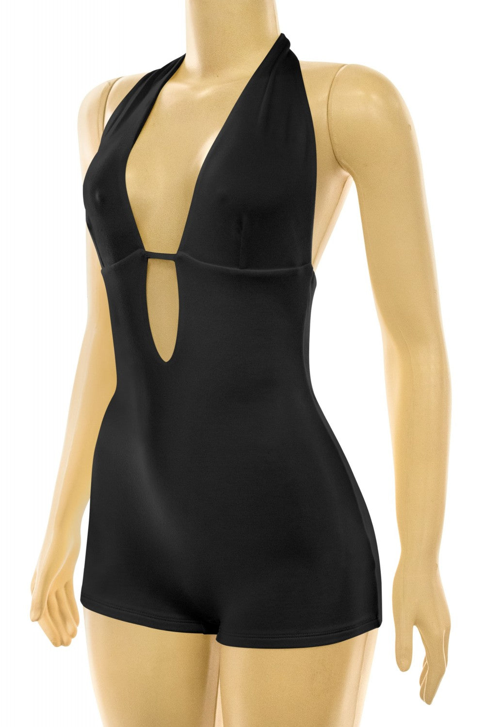 DOLCE HALTER ROMPER-CLASSIC BLACK
