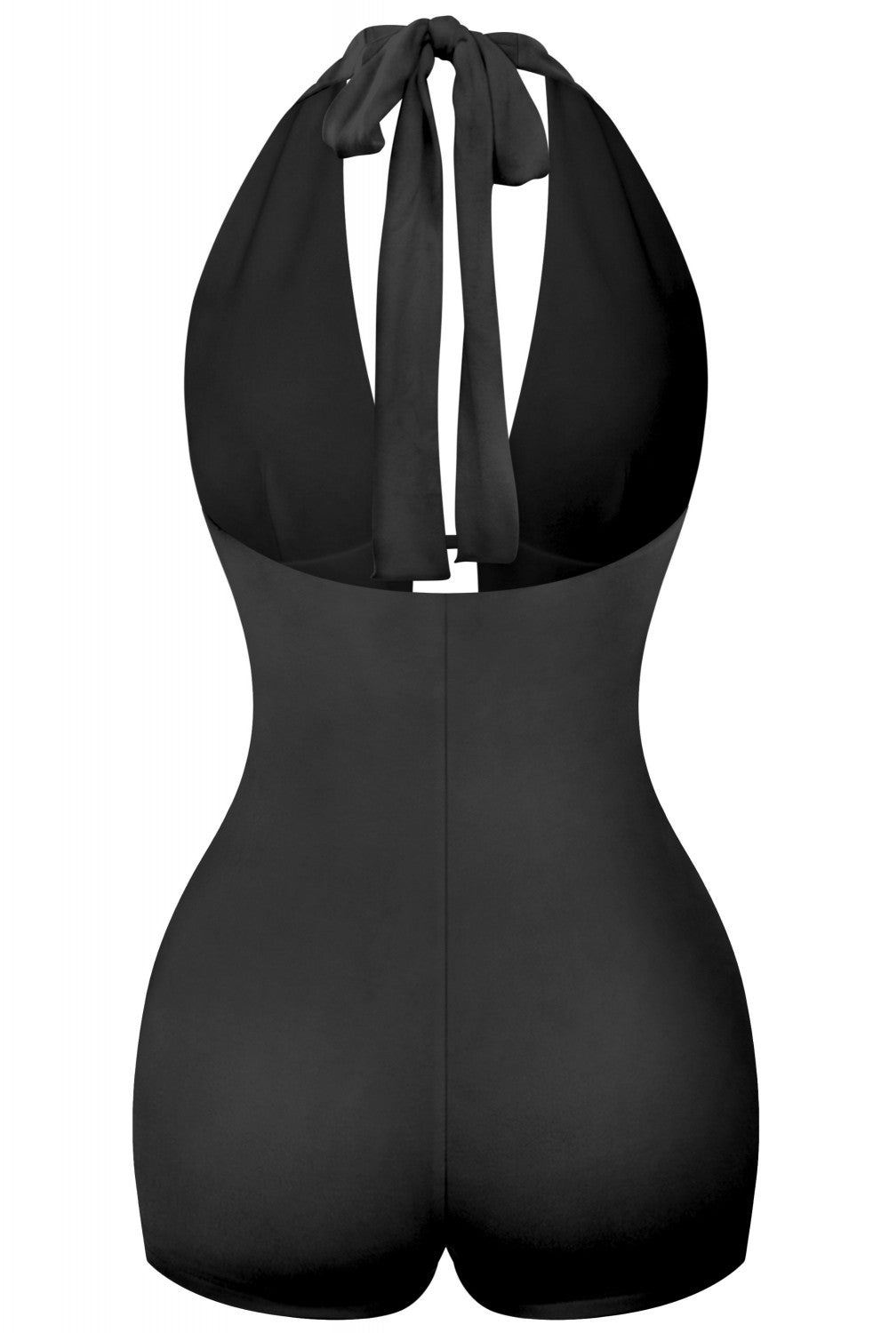 DOLCE HALTER ROMPER-CLASSIC BLACK
