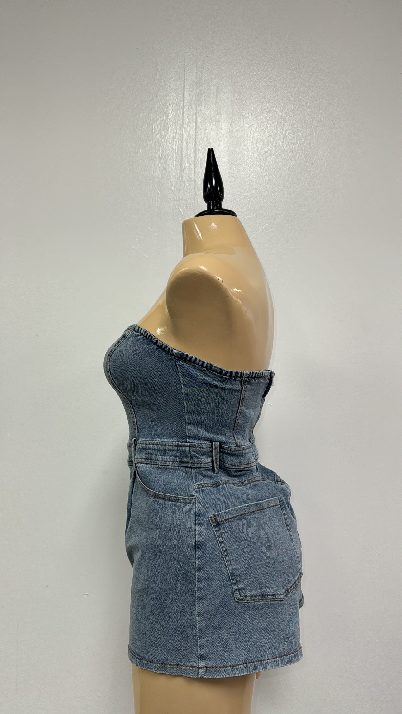 ALAIA JEAN ROMPER