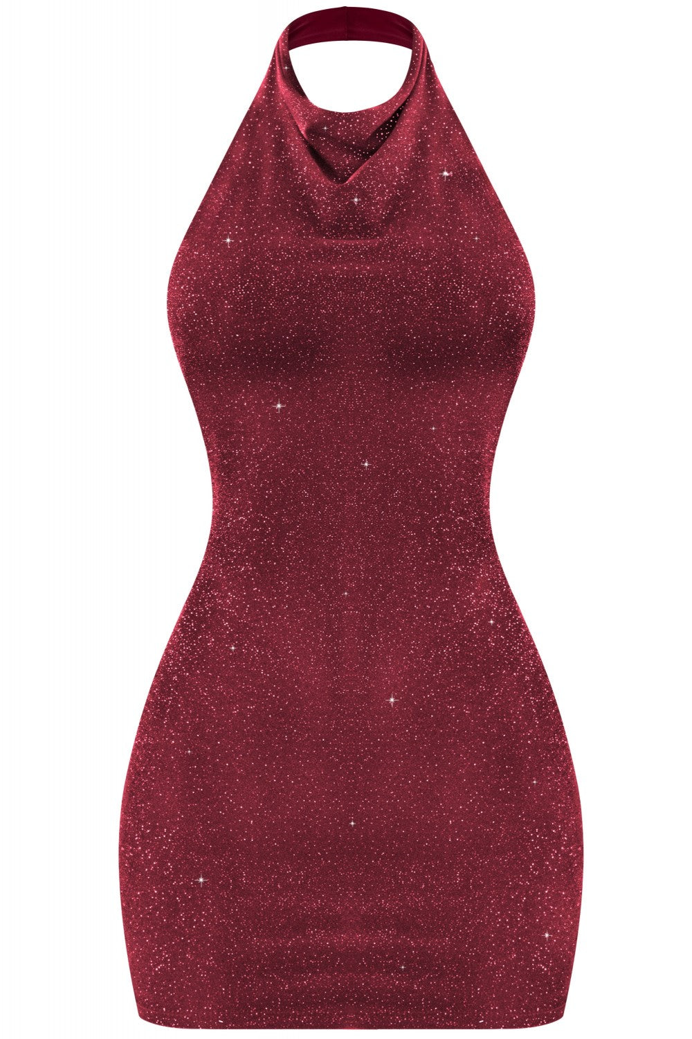 LA JEFA MINI DRESS-BURGUNDY