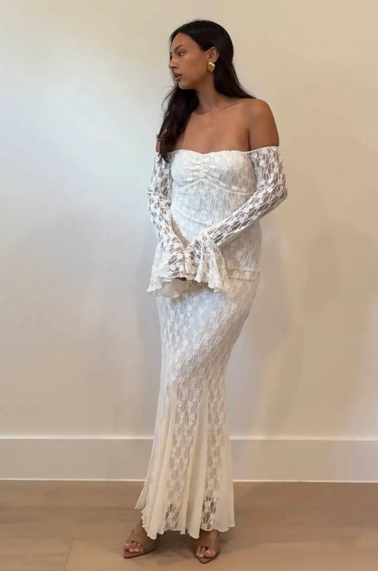 SERENITY MAXI DRESS-CREAM