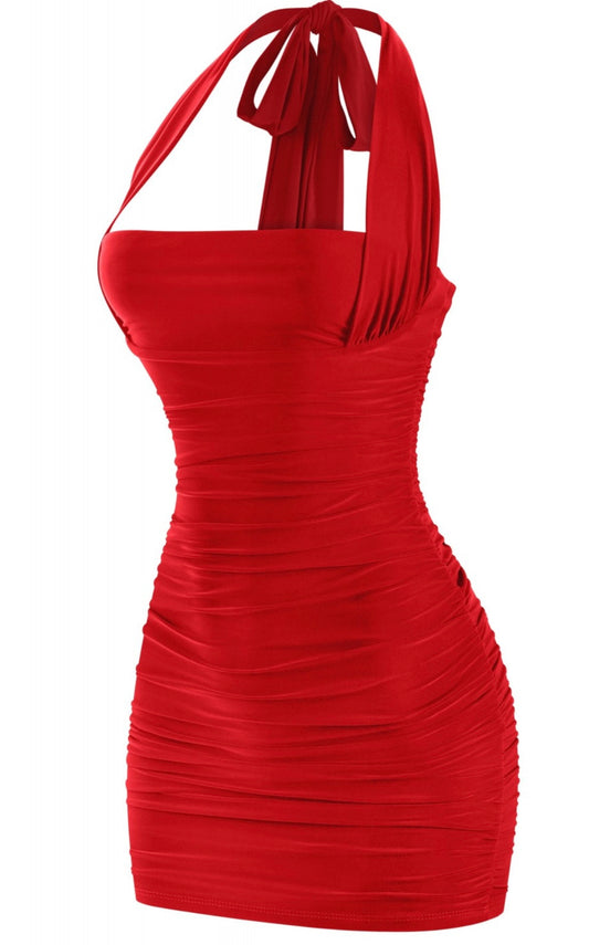 LILLY MINI DRESS-RED