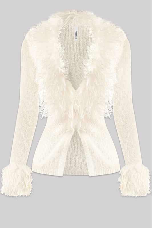 SNOW ANGEL CARDIGAN-IVORY