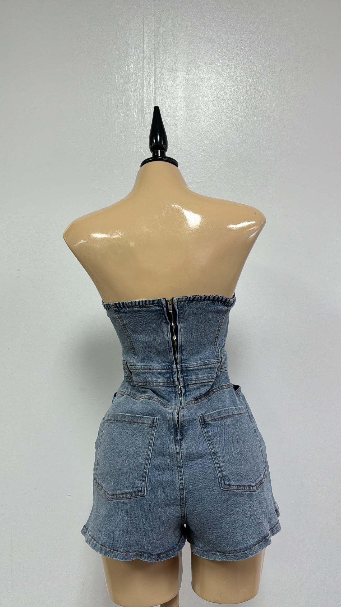 ALAIA JEAN ROMPER