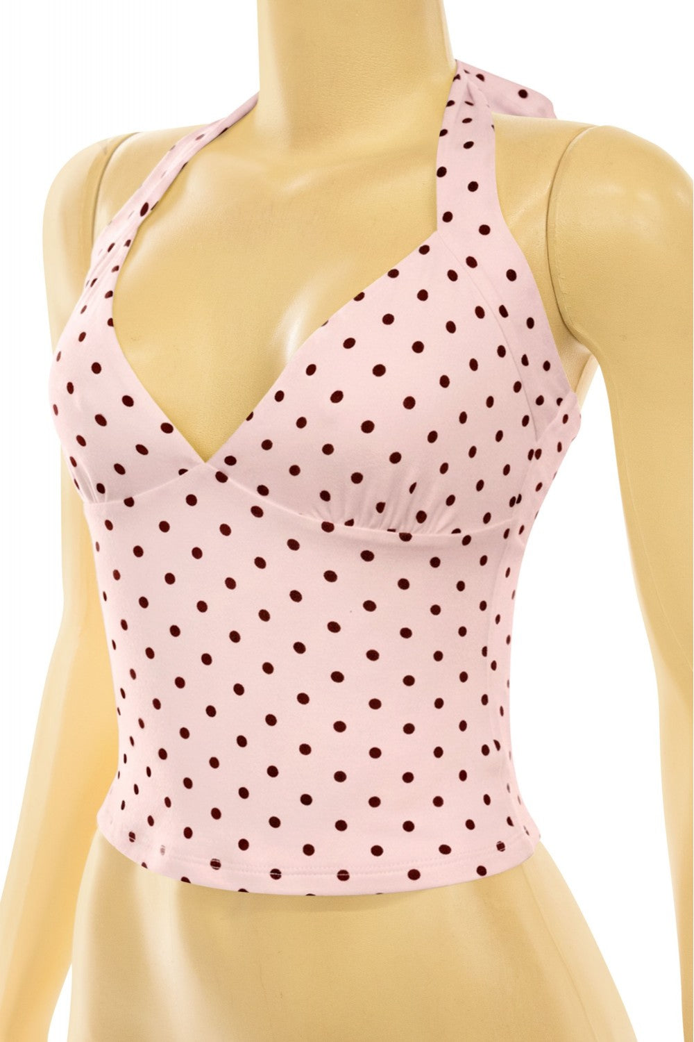 ROSÉ HOUR SET-PINK/BROWN POLKA DOTS