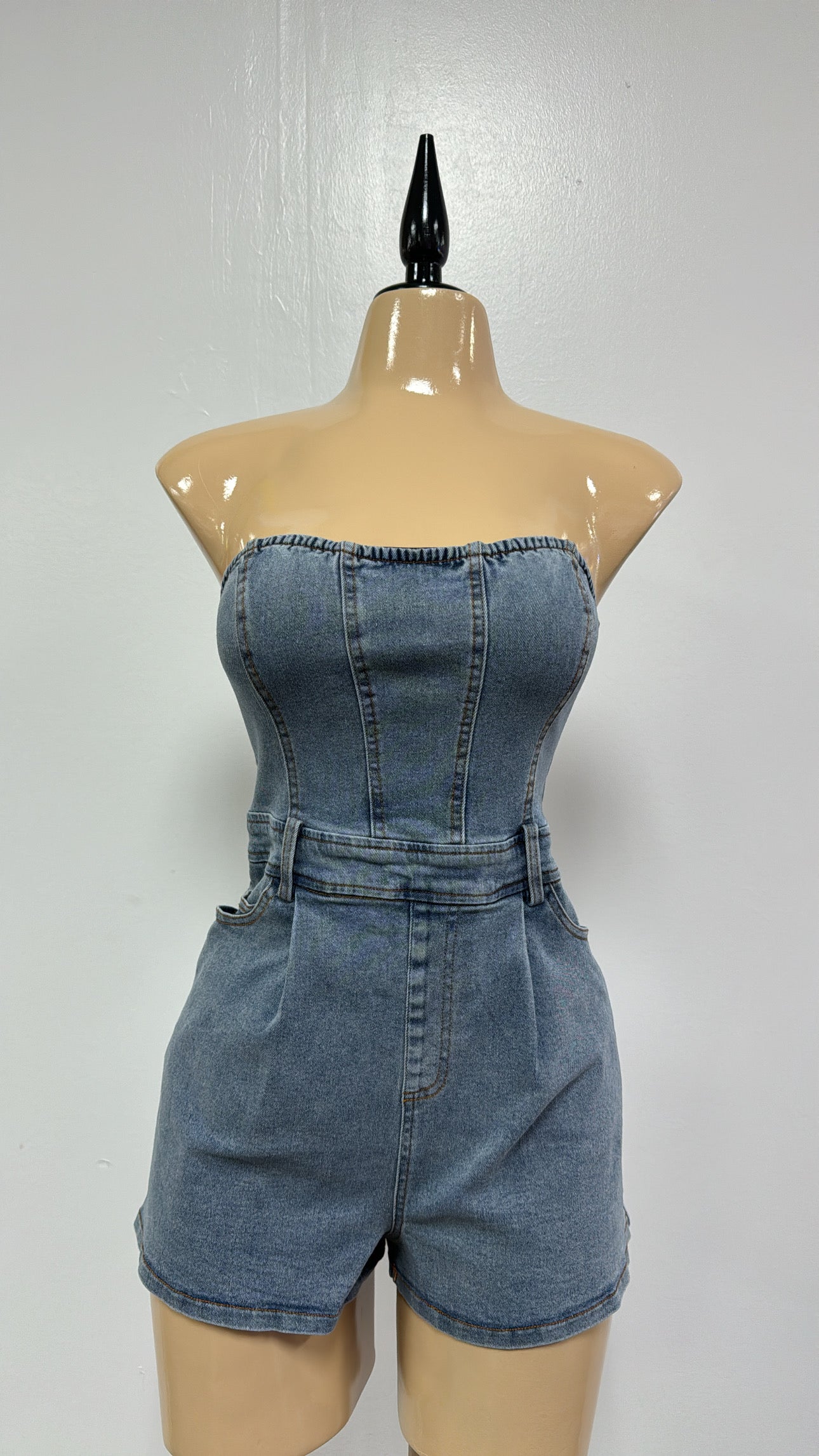 ALAIA JEAN ROMPER