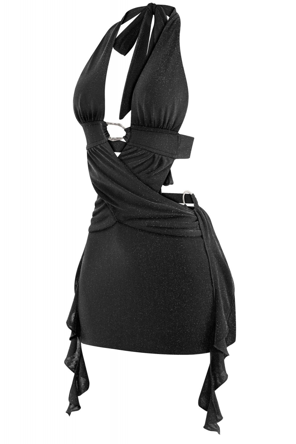 MILKYWAY MINI DRESS-BLACK