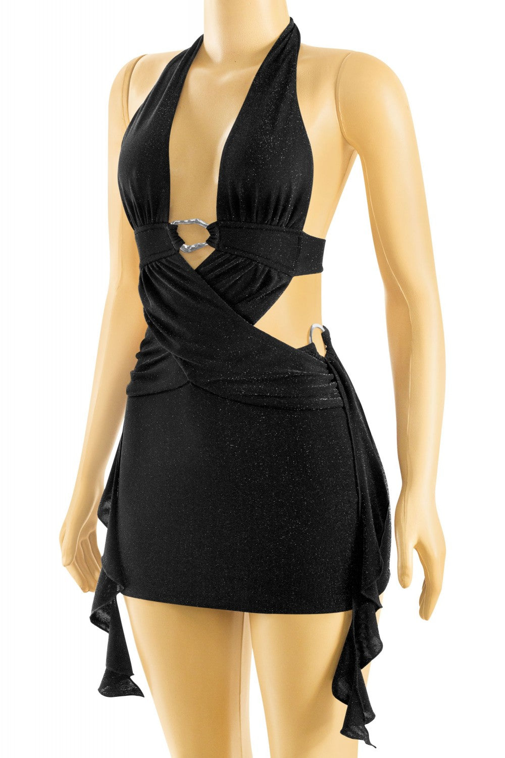 MILKYWAY MINI DRESS-BLACK