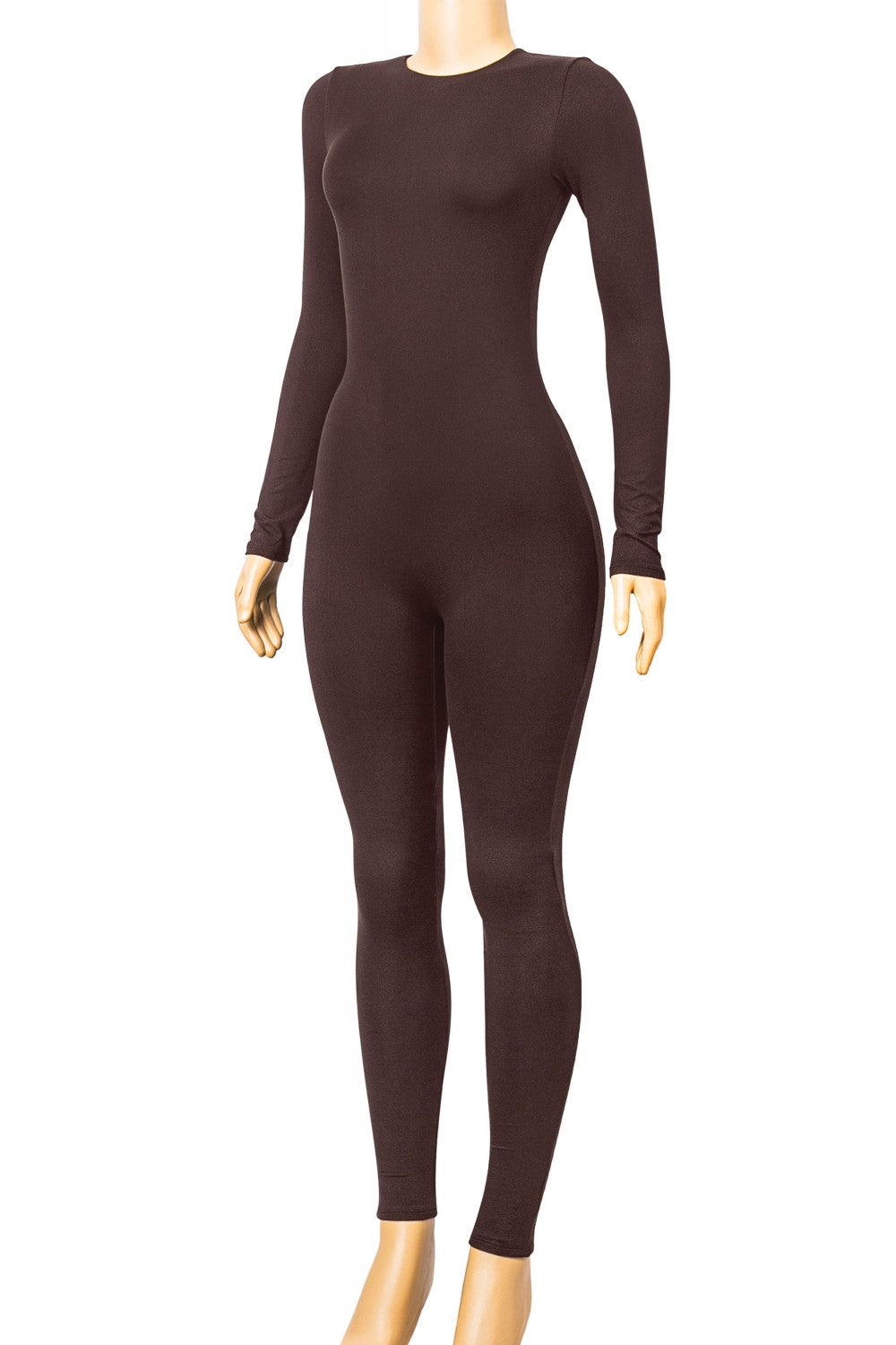 DTY LUXE JUMPSUIT-DEEP COCOA