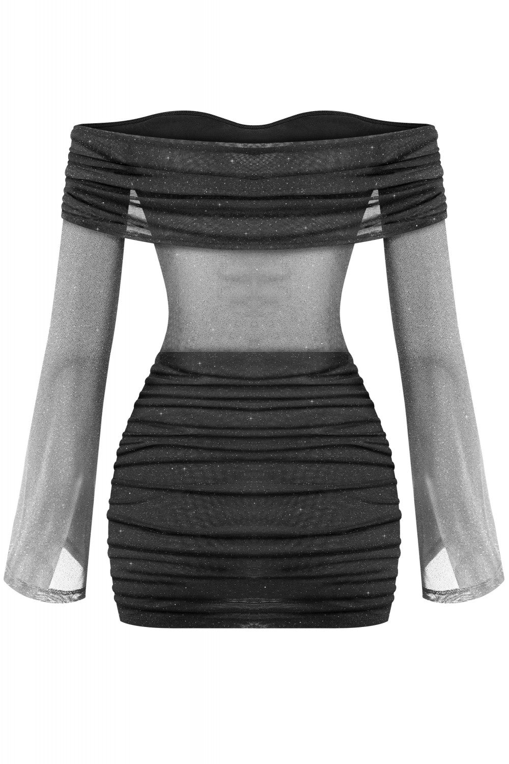 BODY LANGUAGE MINI DRESS-BLACK