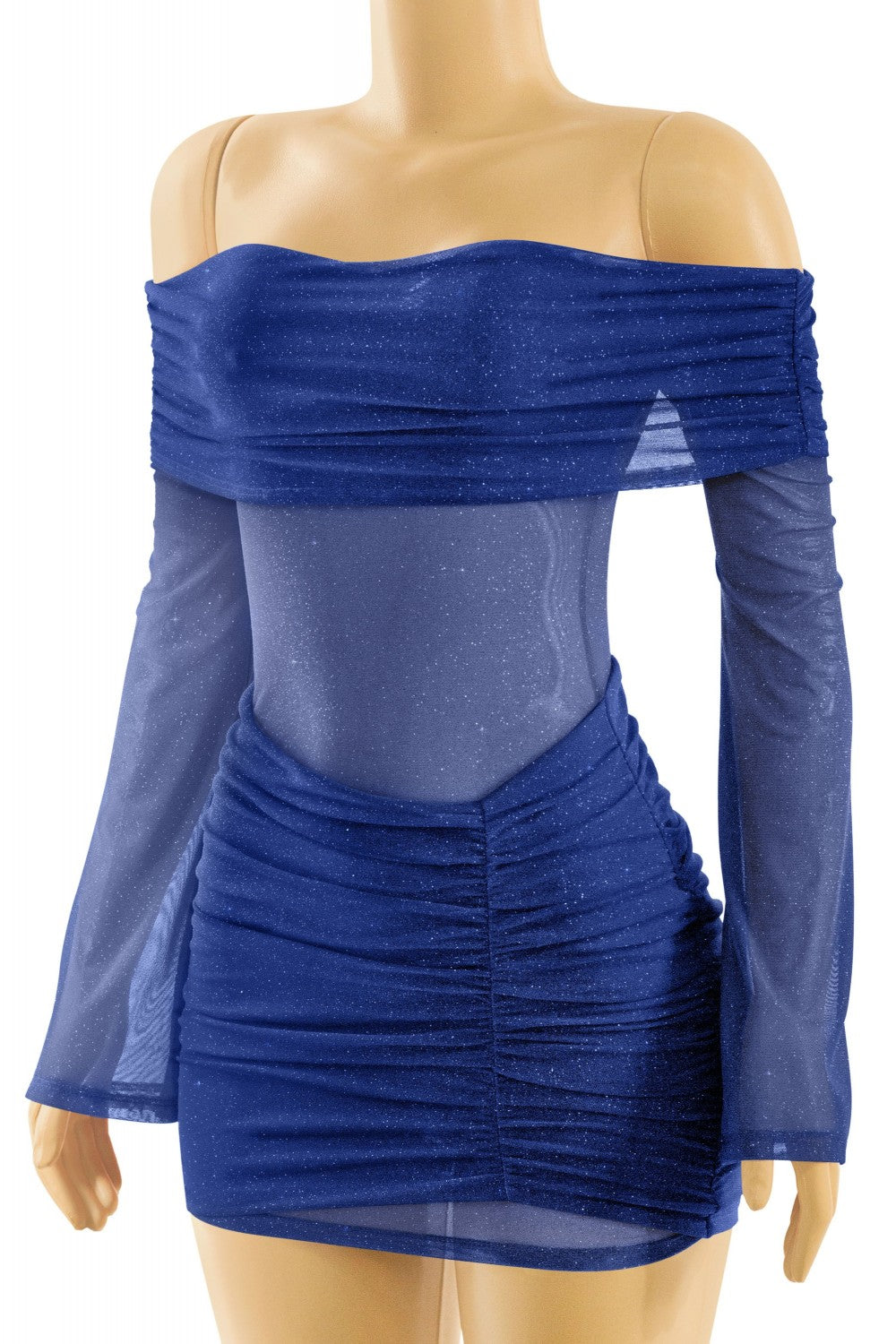 BODY LANGUAGE MINI DRESS-NAVY