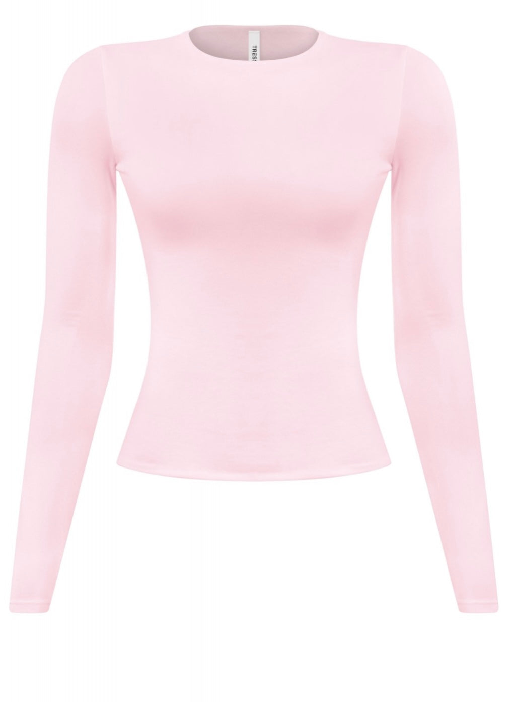 BUBBLEGUM BASIC LONG SLEEVE-BABY PINK