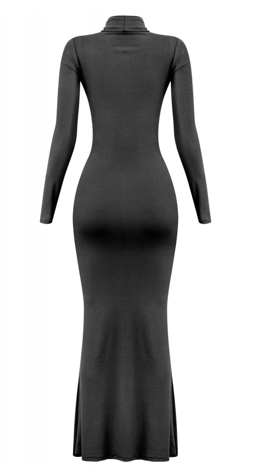 NORTH LONG SLEEVE MAXI DRESS-CLASSIC BLACK