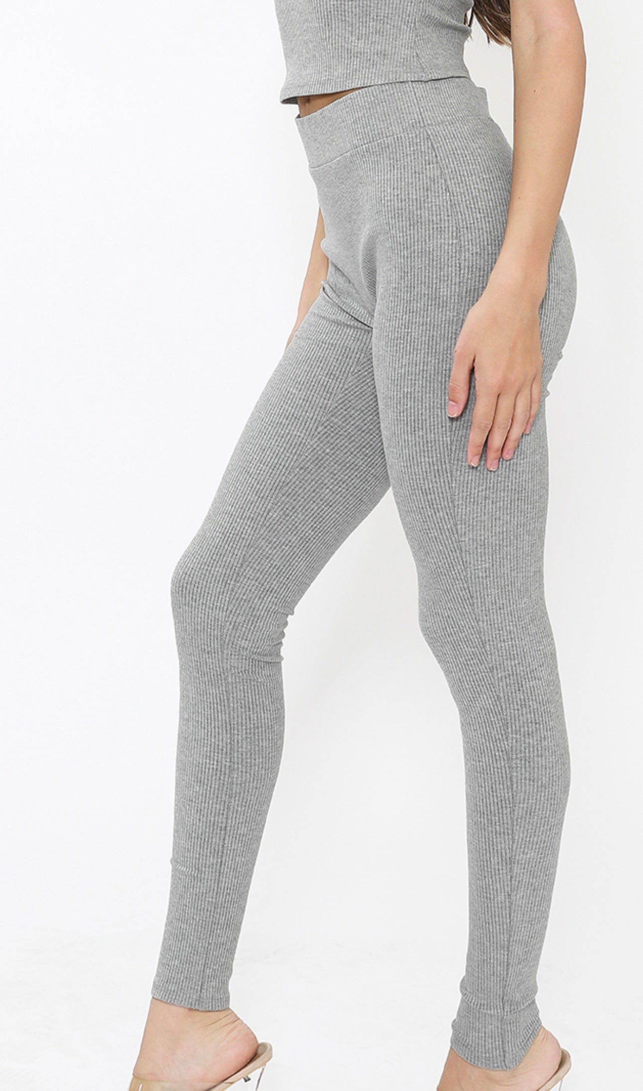 LAVISH LEGGINGS-HEATHER GREY