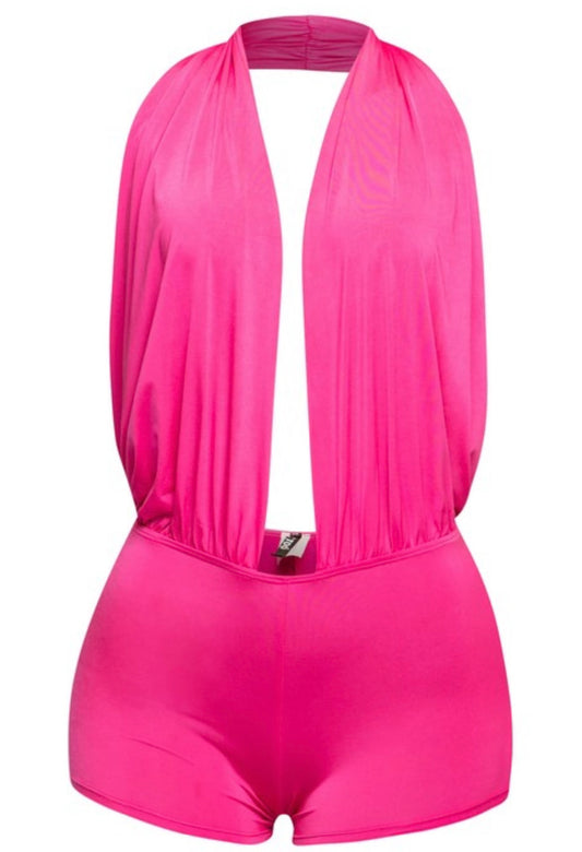 PAMMY ROMPER-HOT PINK