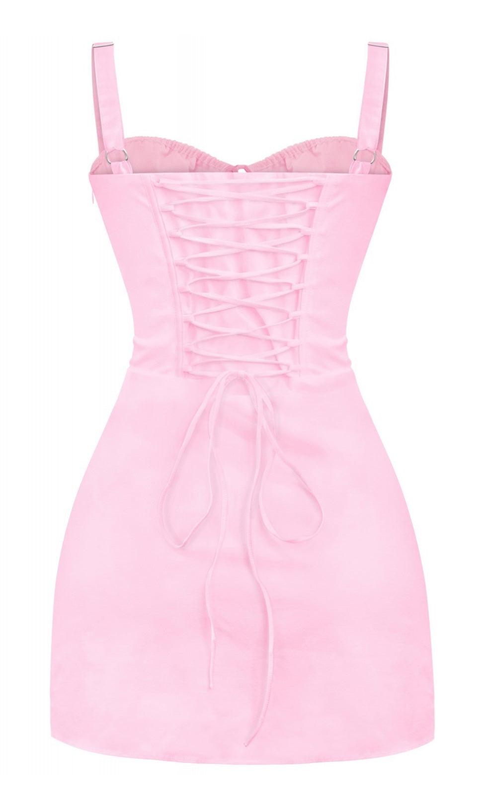 NOT YOUR BABY CORSET DRESS-BABY PINK