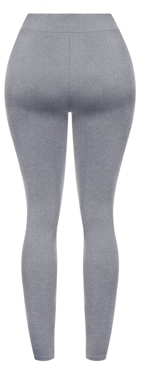 GISELLE HIGH WAISTED LEGGINGS-HEATHER GREY