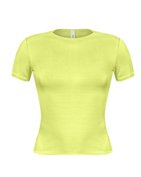 Neon Lime Open Back Basic Top